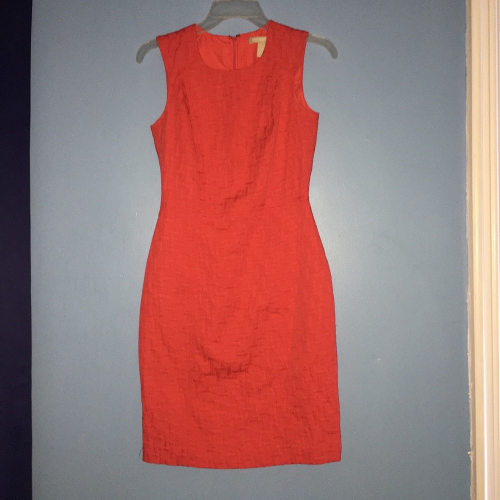 Short casual red business dress Banana Republic size 0